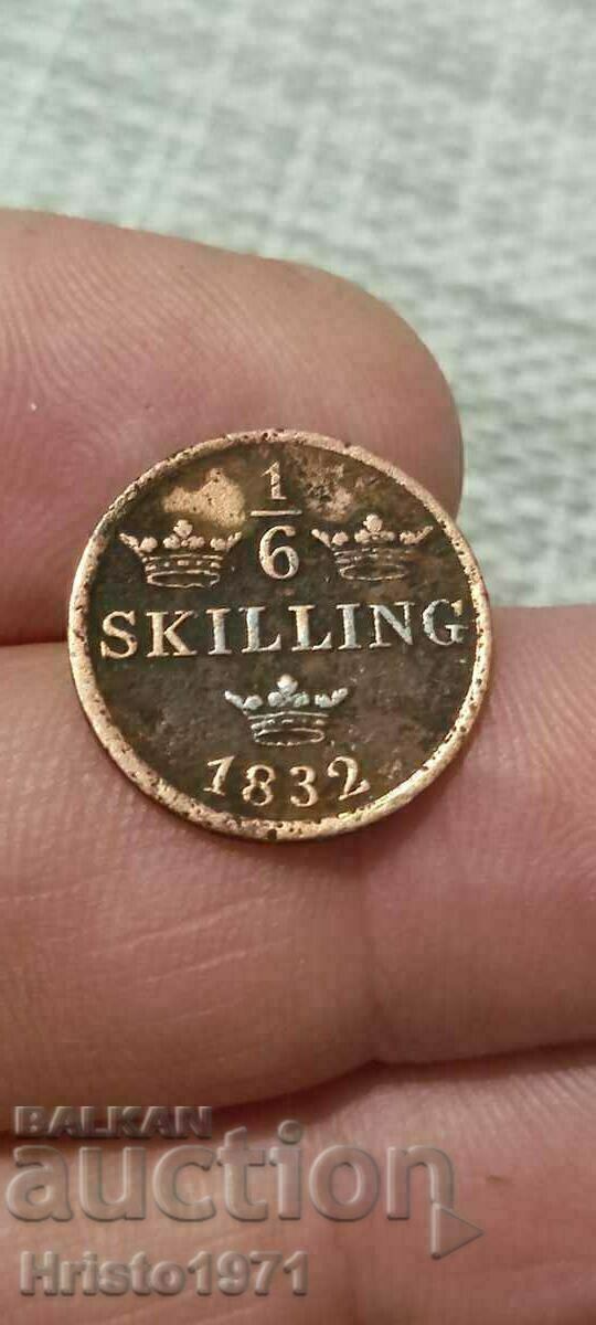 1/6 shilling 1832 1/6 shilling 1832