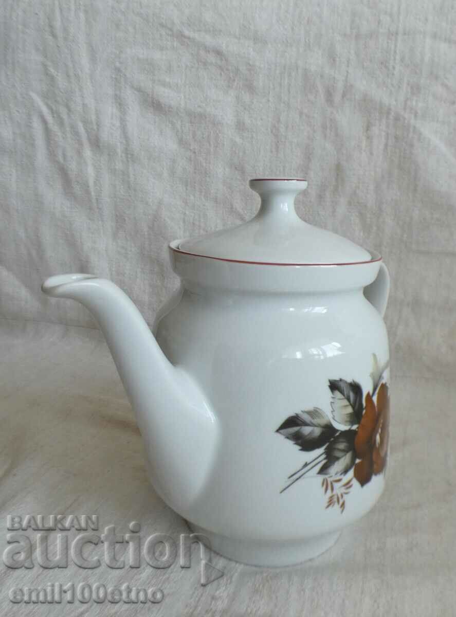 Auction Teapot Bulgarian porcelain Kitka Novi Pazar Auction Teapot Bulgarian porcelain Kitka Novi Pazar