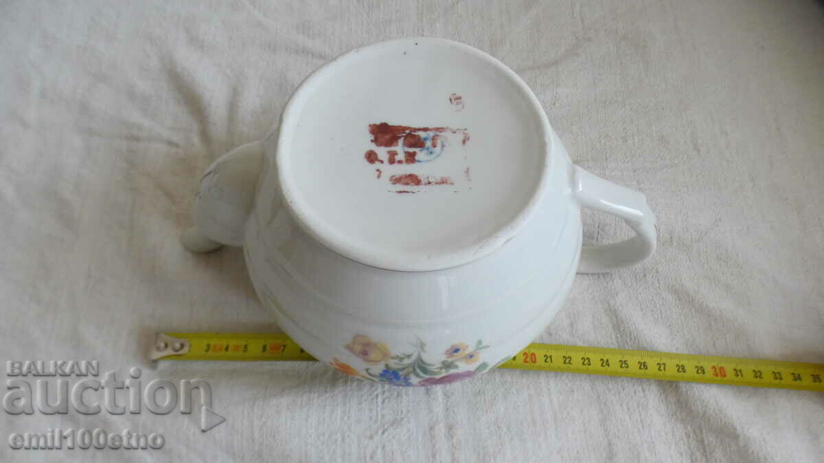 Teapot old Bulgarian porcelain Kitka Novi Pazar - 7