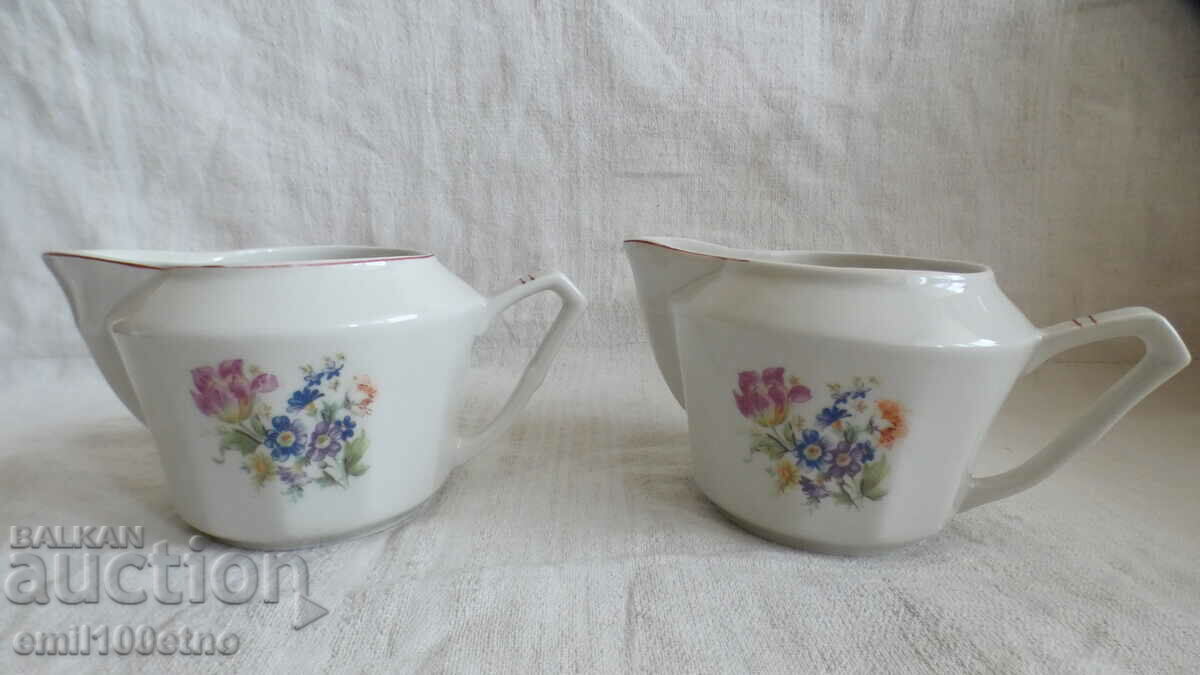 Set of small jugs old Bulgarian porcelain Kitka Novi Pazar with price 18.00 BGN | € 9.20
