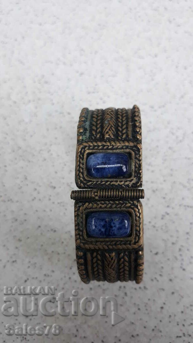 Old revival bracelet with blue stones