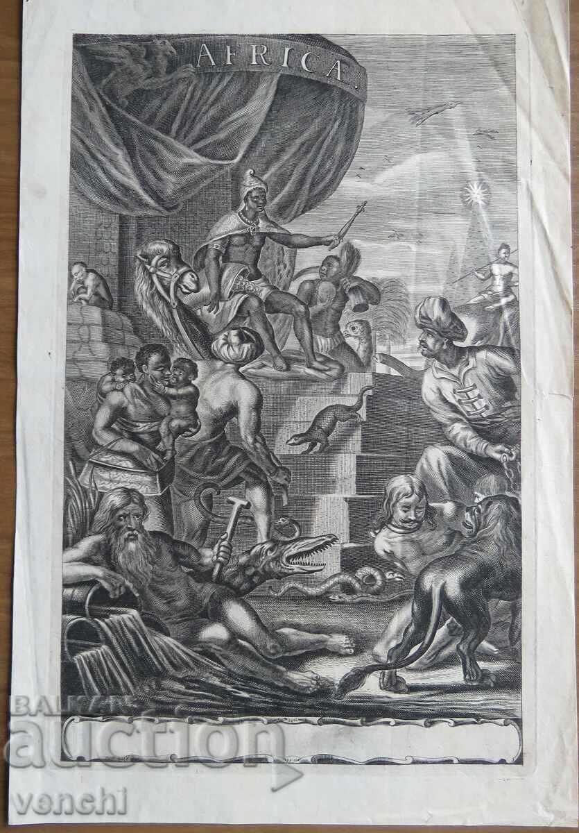 1686 - GRAVURA - AFRICA - ORIGINAL