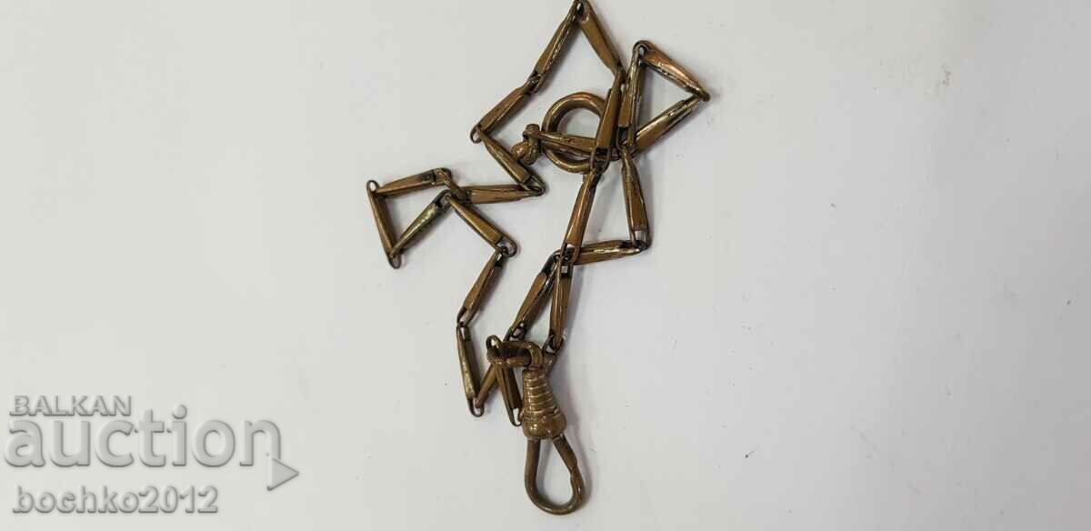 Collectible bronze chatelaine, pocket watch case - 6