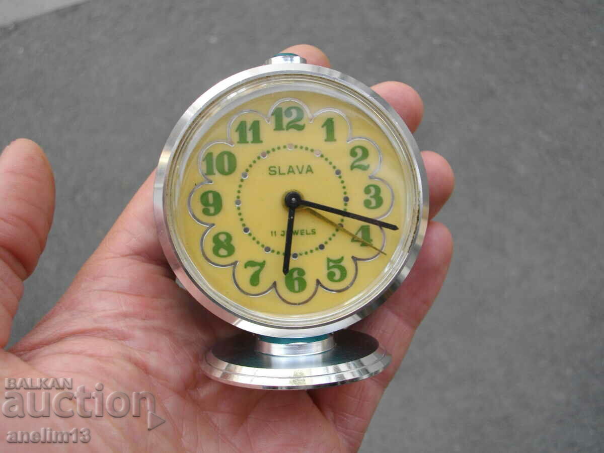 Auction  SLAVA COLLECTIBLE ALARM CLOCK