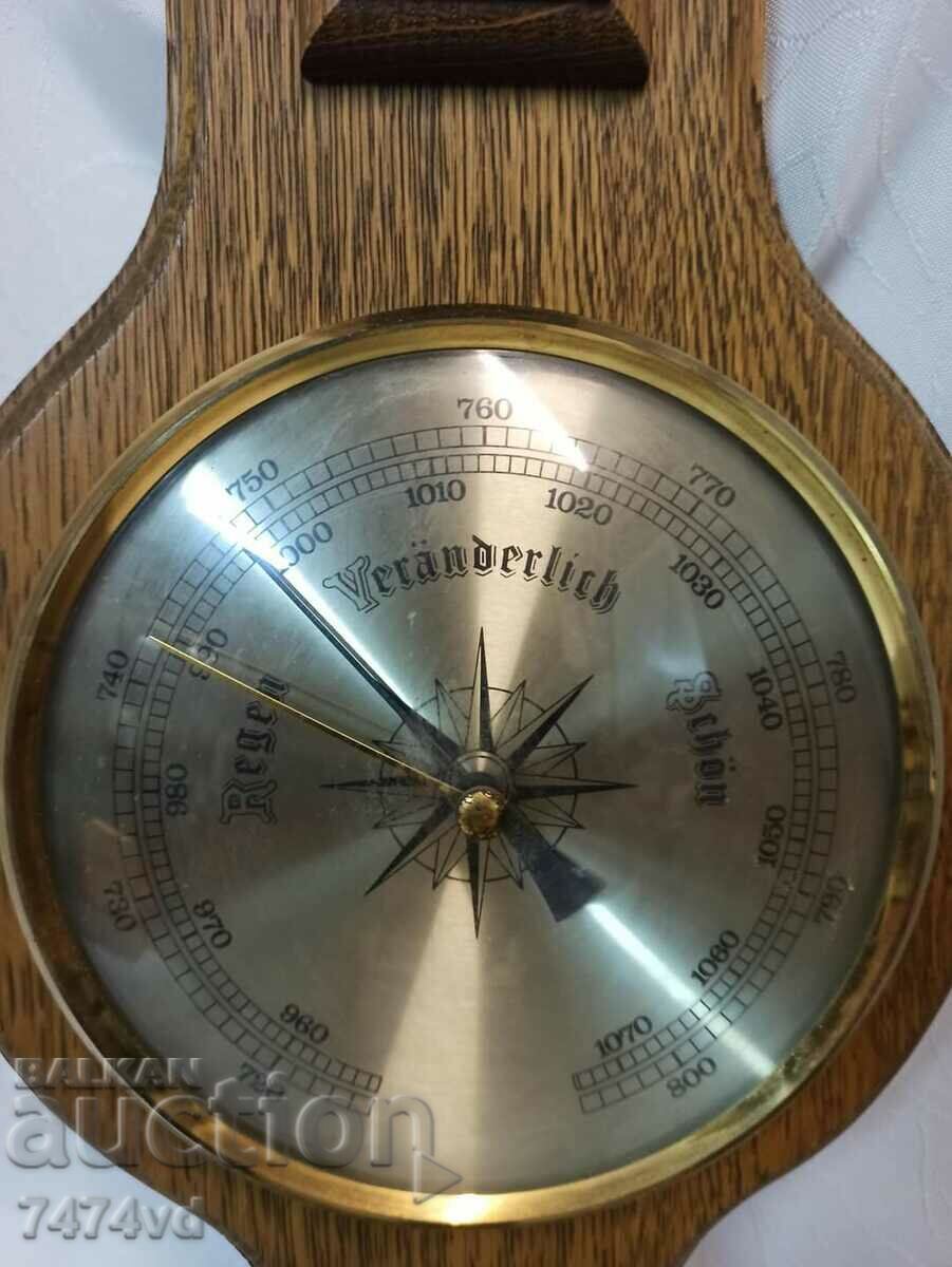 OLD GERMAN BAROMETER, THERMOMETER HYGIOMETER -80 CM - 5 OLD GERMAN BAROMETER, THERMOMETER HYGIOMETER -80 CM - 5