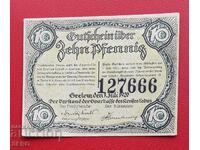 Banknote-Germany-Brandenburg-Selow-10 pfennig 1920