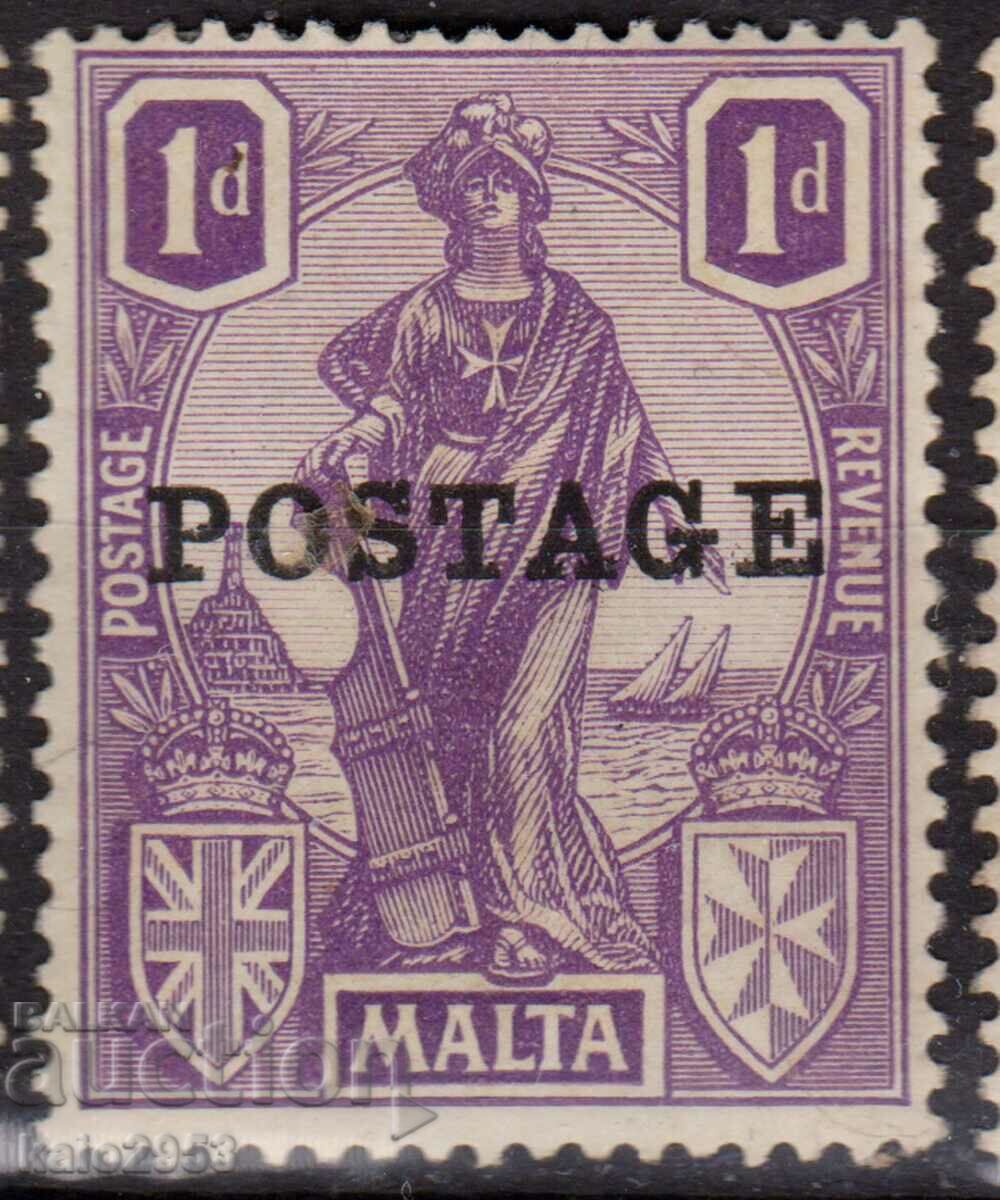 GB/Malta-1926-Regular-Allegory with "Postage", MLH