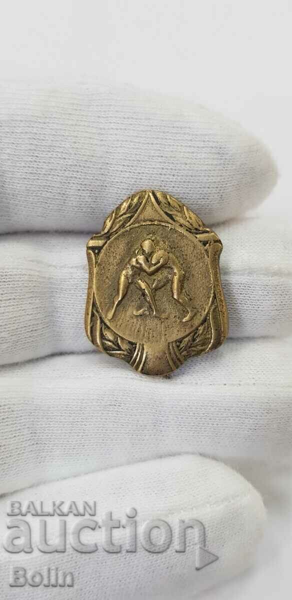 Auction Very Rare Badge, Badge, Wrestling, Wrestlers 1940 - 1943 Auction Very Rare Badge, Badge, Wrestling, Wrestlers 1940 - 1943