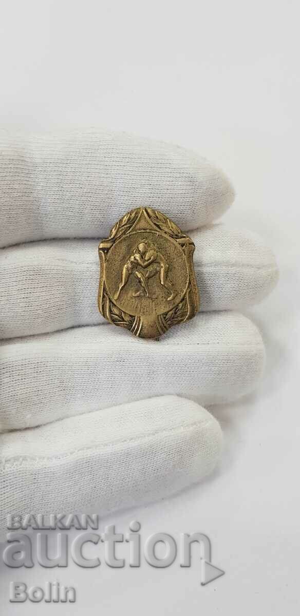 Very Rare Badge, Badge, Wrestling, Wrestlers 1940 - 1943 - 5 Very Rare Badge, Badge, Wrestling, Wrestlers 1940 - 1943 - 5