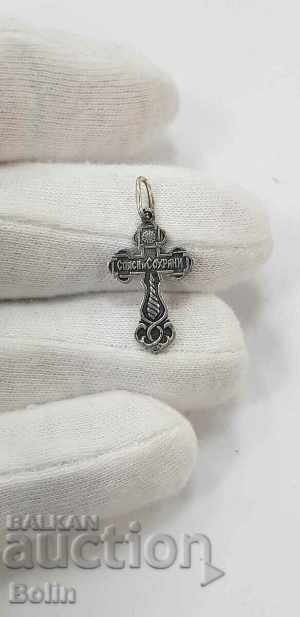 Cruce ucraineană din argint de colecție cu Isus Hristos 925 î.Hr. - 6 Cruce ucraineană din argint de colecție cu Isus Hristos 925 î.Hr. - 6