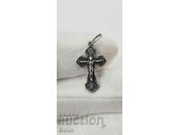 Collectible silver Ukrainian cross with Jesus Christ 925 BC.