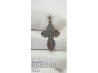Old Russian silver cross - 20th century