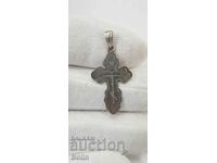 Old Russian silver cross - 20th century