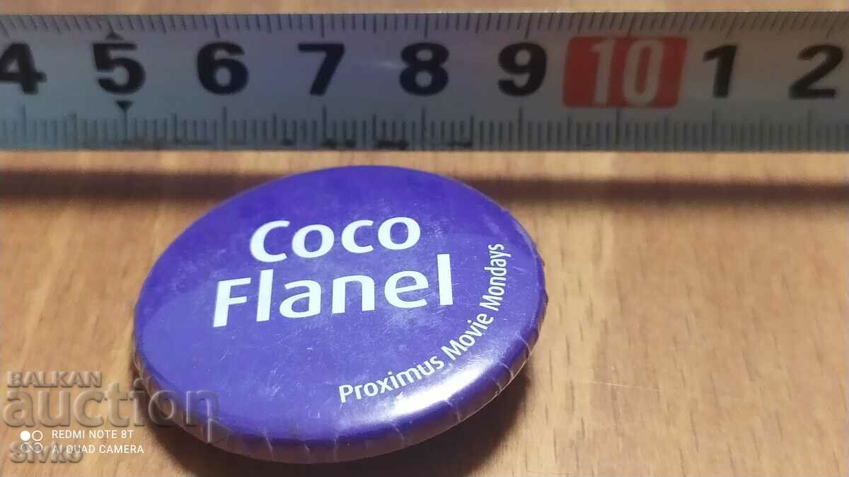 Coco Flannel Badge