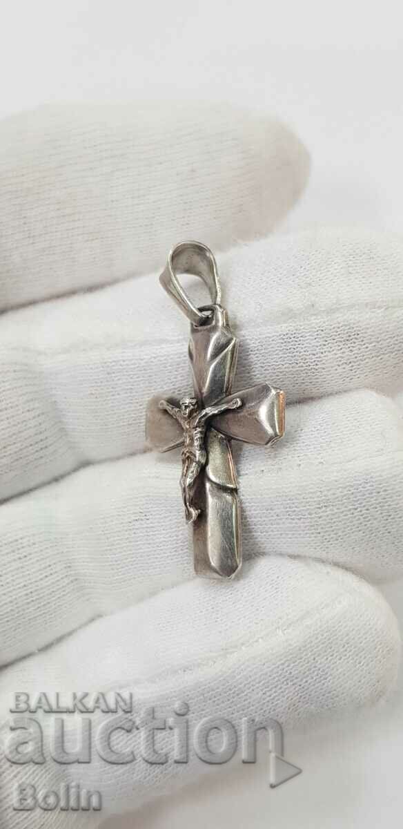 Δημοπρασία Ιταλικός ασημένιος σταυρός με τον Ιησού Χριστό 925 π.Χ. Δημοπρασία Ιταλικός ασημένιος σταυρός με τον Ιησού Χριστό 925 π.Χ.