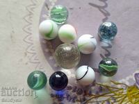 ✅ #6 - 10 pcs. GLASS BALLS/ TAPES - SMALL AND LARGE ❗