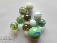 ✅ #8 - 10 pcs. GLASS BALLS/ TAPES - SMALL AND LARGE ❗