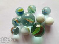✅ #12 - 10 pcs. GLASS BALLS/ TAPES - SMALL AND LARGE ❗