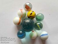 ✅ #17 - 10 pcs. GLASS BALLS/ TAPES - SMALL AND LARGE ❗