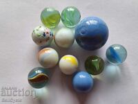 ✅ #19 - 10 pcs. GLASS BALLS/ TAPES - SMALL AND LARGE ❗