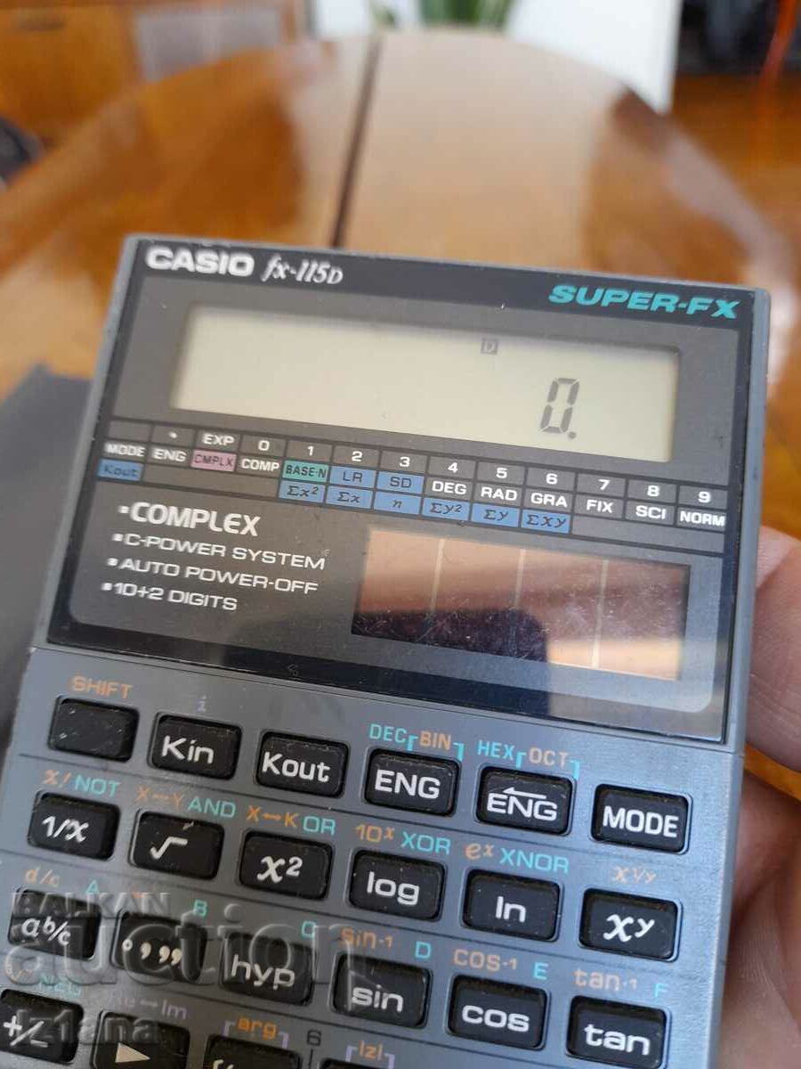Auction Old Casio FX-115D calculator Auction Old Casio FX-115D calculator