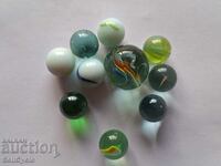 ✅ #40 - 10 pcs. GLASS BALLS/ TAPES - SMALL AND LARGE ❗