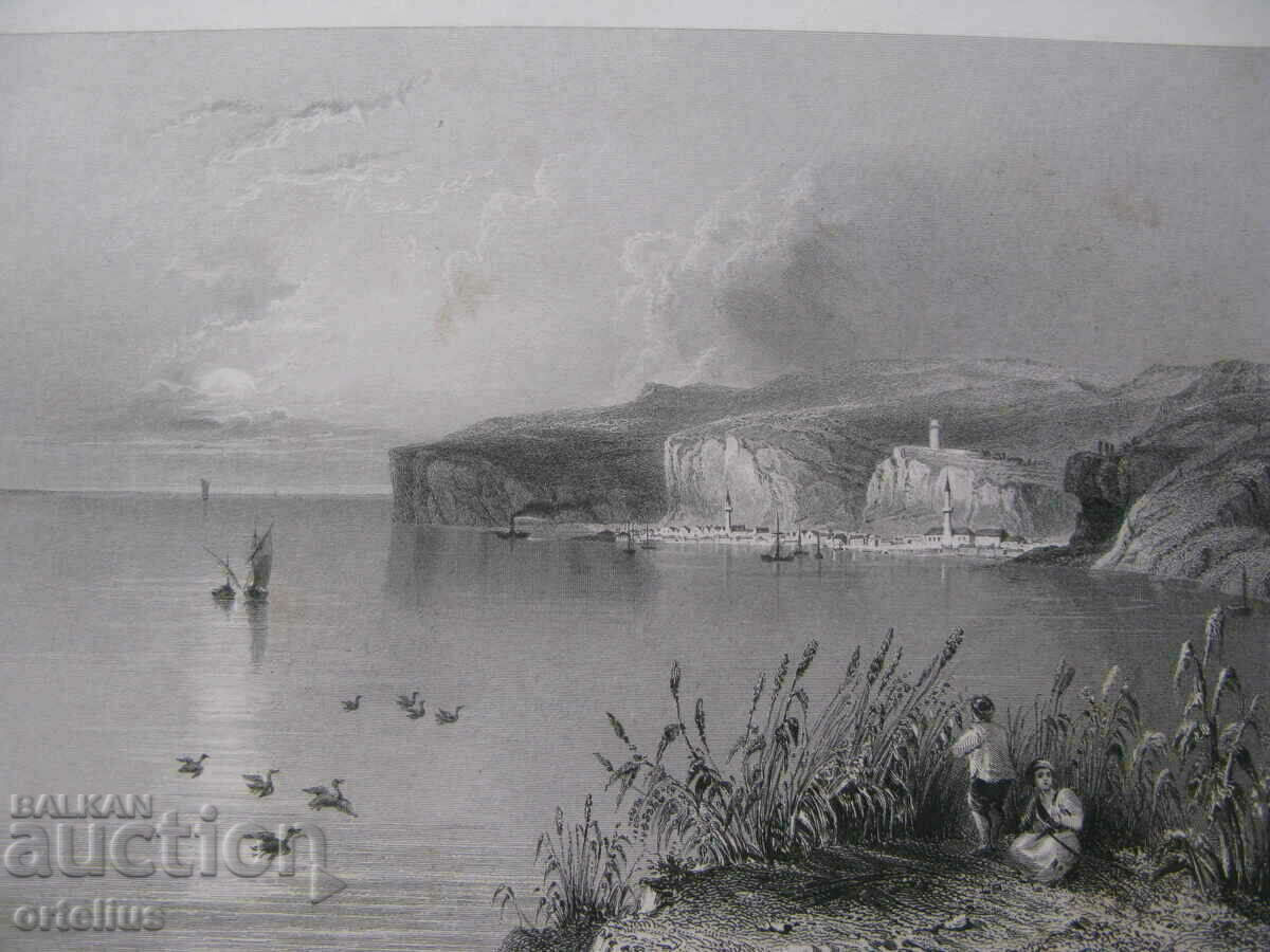1850 - ГРАВЮРА  Никопол България W.H.BARTLETT - ОРИГИНАЛ