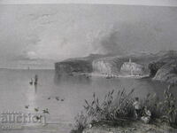 1850 - Стара ГРАВЮРА  Никопол (Плевен, Дунав) България