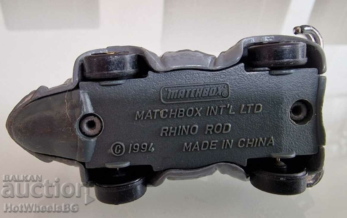 Auction Matchbox No Rhino rod - 1994 Auction Matchbox No Rhino rod - 1994