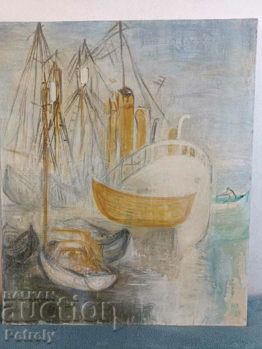 Old oil painting with price 190.00 BGN | € 97.15