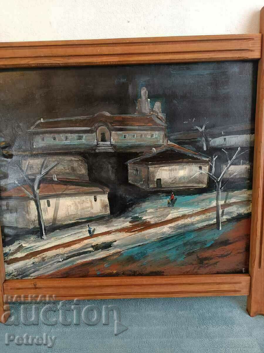 Livrarea Pictură veche în ulei Livrarea Pictură veche în ulei