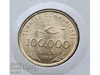 Turcia 100.000 lire 1999 UNC