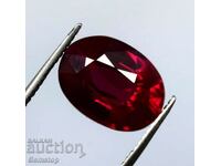 BZC! 6.60 ct natural ruby oval cert. GGL of 1 st.