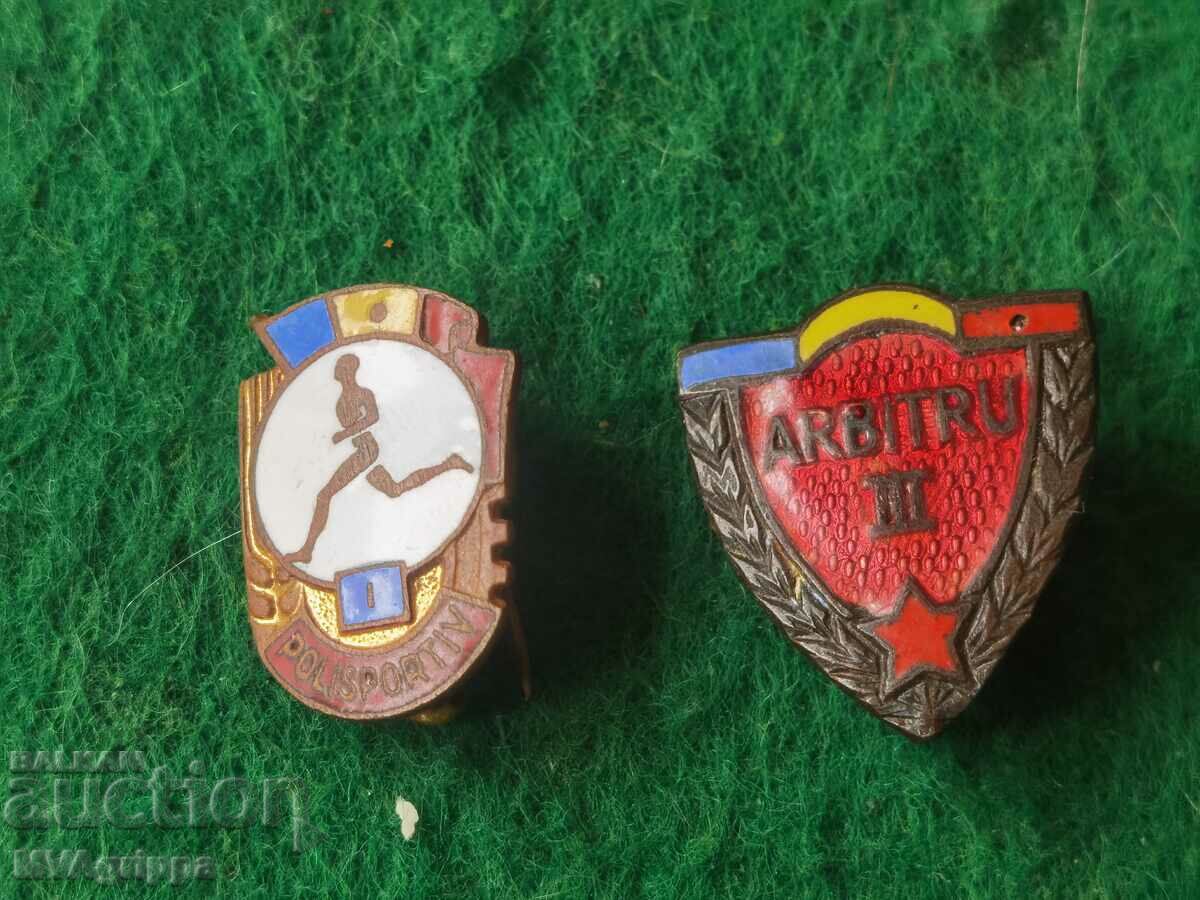 Lot of Romanian sports badges