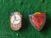 Lot of Romanian sports badges