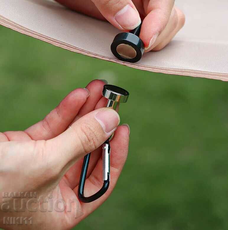 Auction Magnetic hook with carabiner for tent, camping Auction Magnetic hook with carabiner for tent, camping