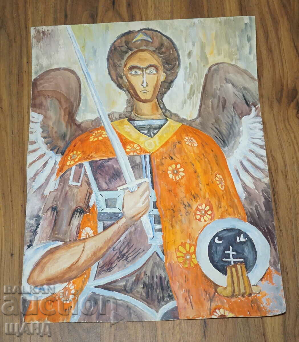 Old Master Drawing painting icon saint