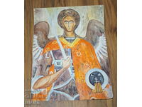 Стара Майсторска Рисунка картина икона светец