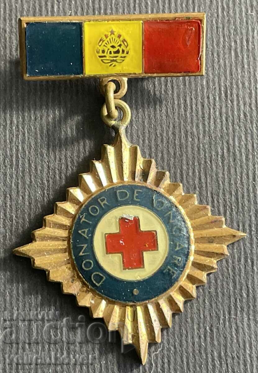 36926 Румъния знак Румънски червен кръст Кръводарител
