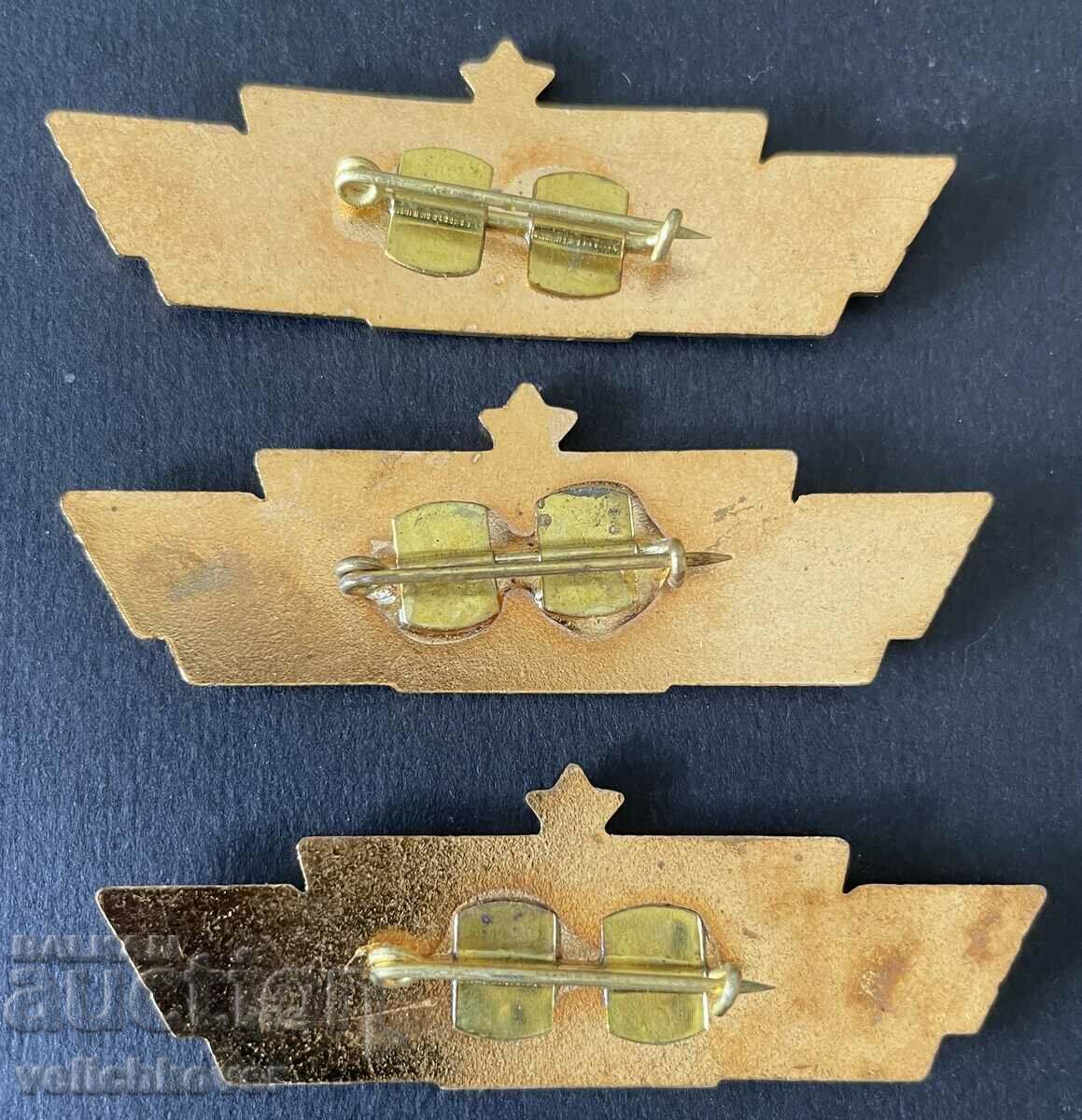 36929 Bulgaria lot 3 signs specialist 1-2-3 class Railway Troops with price 100.00 BGN | € 51.13 36929 Bulgaria lot 3 signs specialist 1-2-3 class Railway Troops with price 100.00 BGN | € 51.13