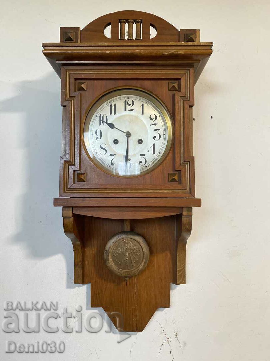 Old German Mechanical Wall Clock Working!!!!!
