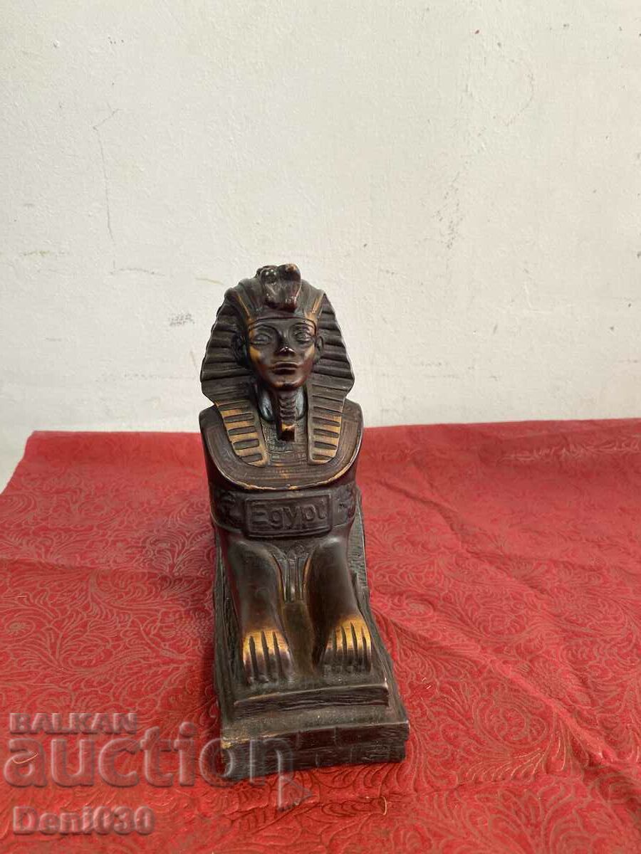 Old wooden Egyptian figure statuette