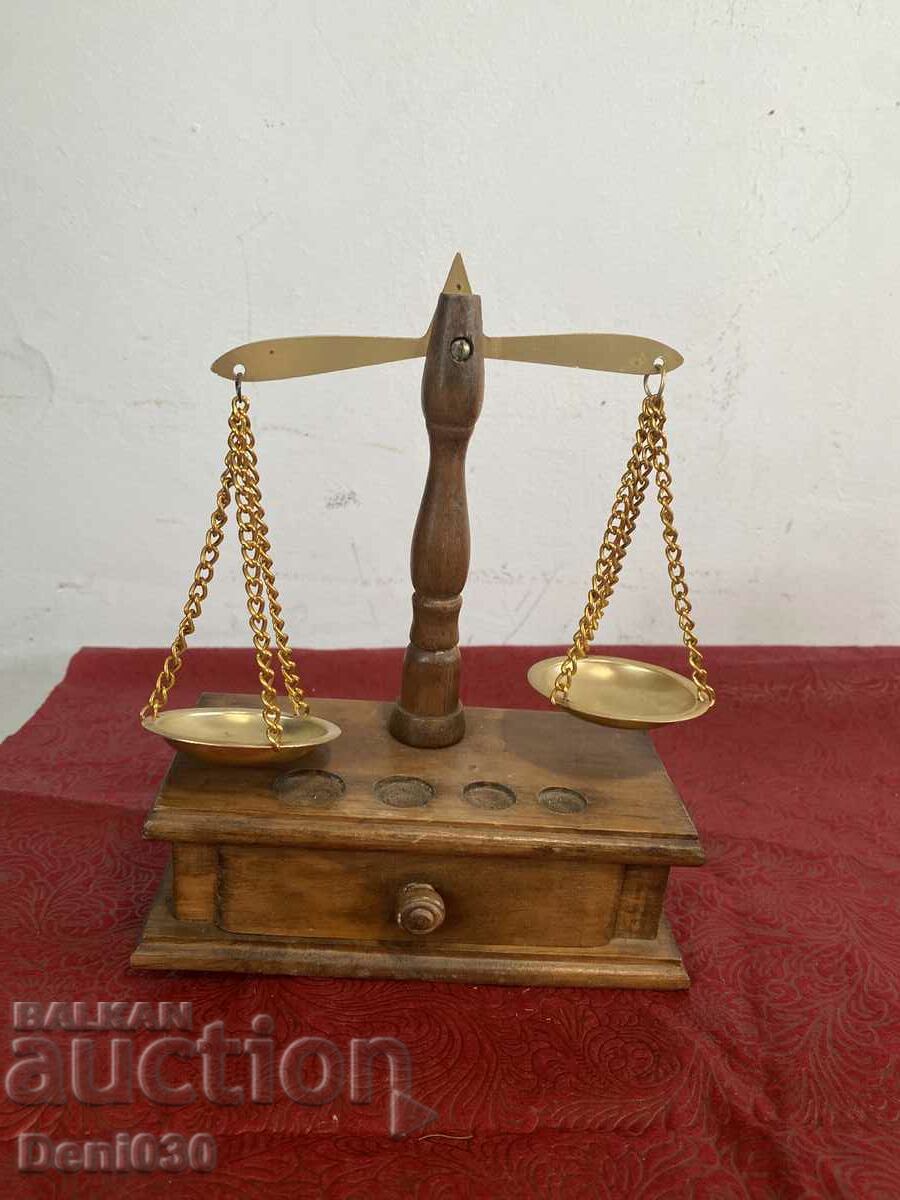 Vintage wooden scale