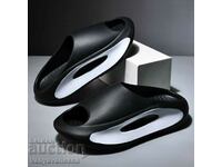 Stylish soft non-slip platform slippers