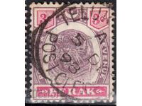 GB/Malaya/Perак-1895-класич.марка-глава на тигър,клеймо