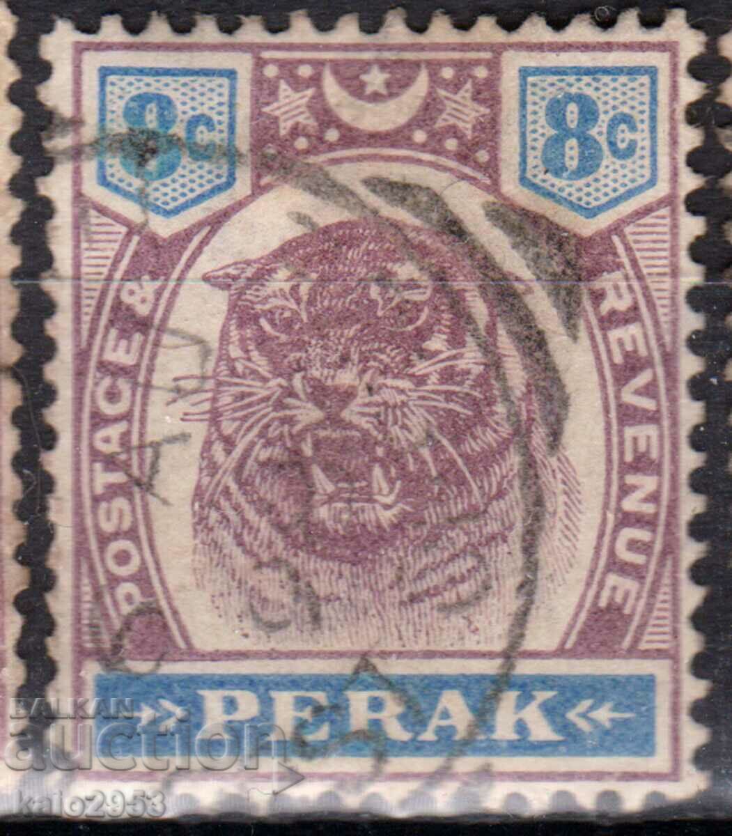 GB/Malaya/Perak-1895-classic.stamp-tiger's head, stamp