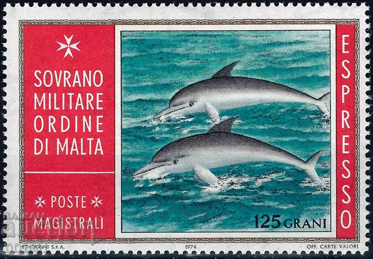 Κυρίαρχο Τάγμα της Μάλτας 1974 - Dolphins MNH