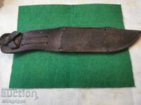 Old leather knife sheath