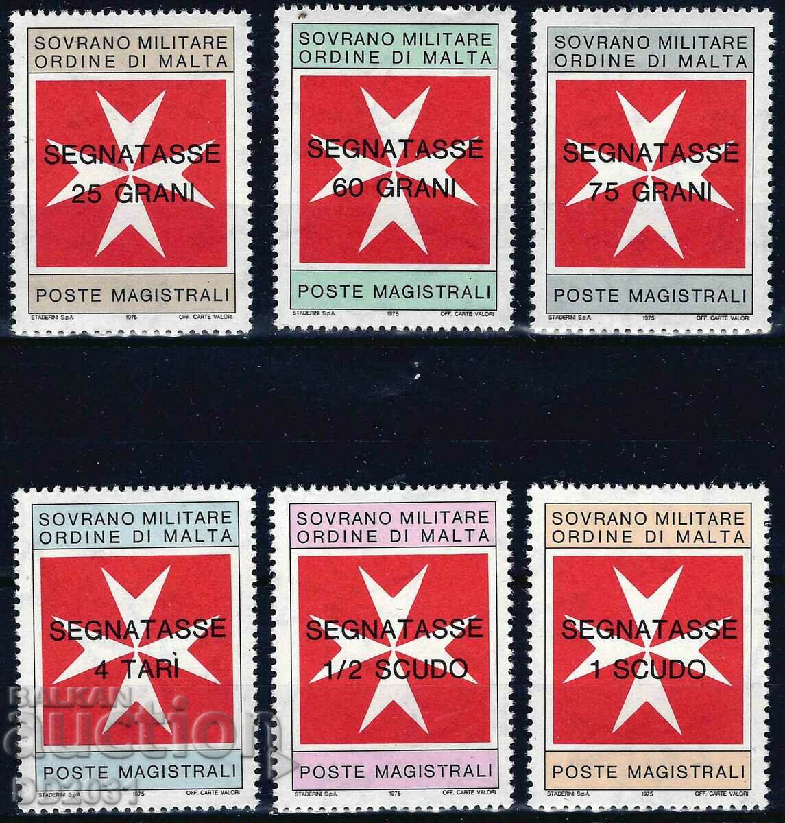 Sovereign Order of Malta 1975 - Arms overprints MN