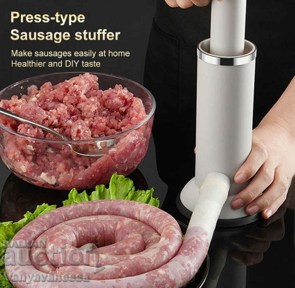 Manual sausage stuffer - the perfect tool